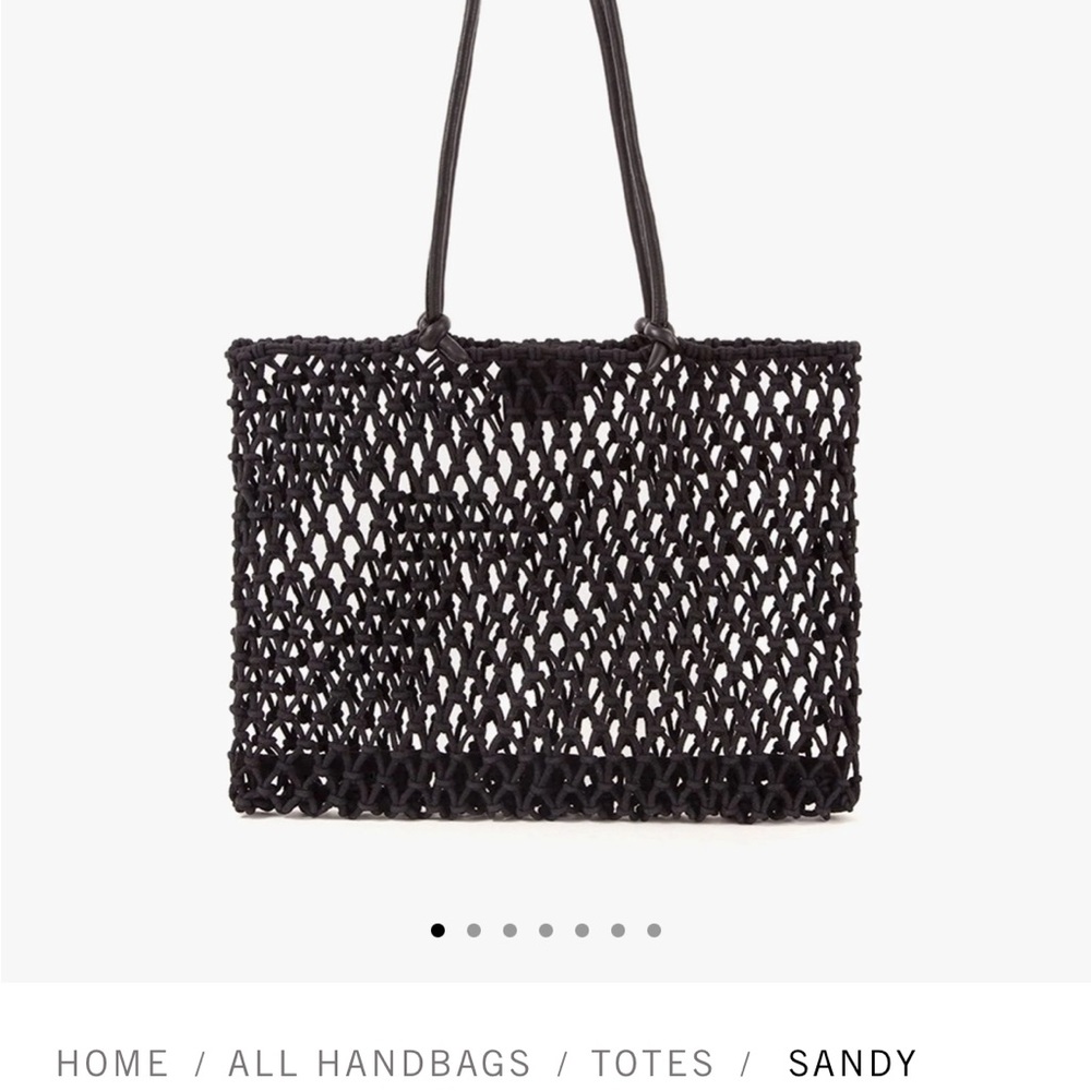 Clare V. Sandy Woven Tote in black
